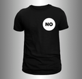 NO in WHITE CIRCLE TEE