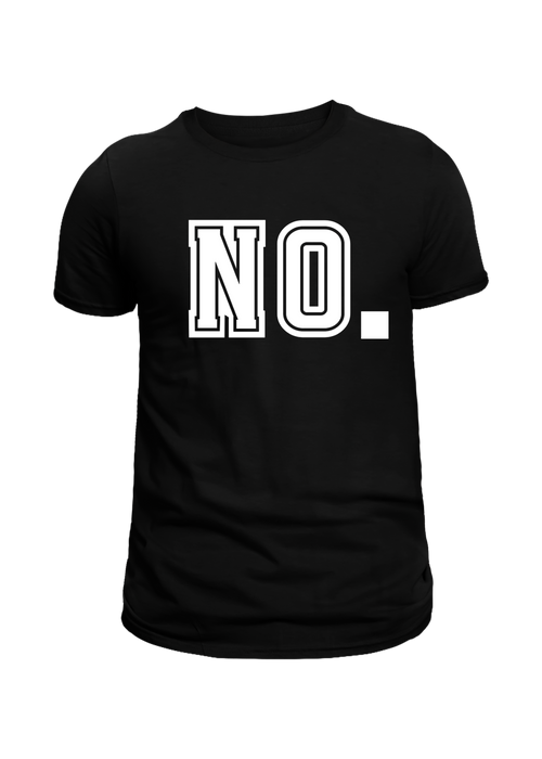 NO. BLACK TEE-SHIRT
